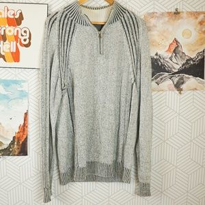 Mens BKE grey quarter zip sweater